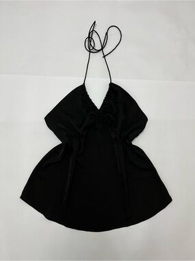 Black Halter Top Size Small